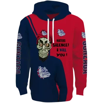 gonzaga bulldogs achmed skull blue hoodie best selling