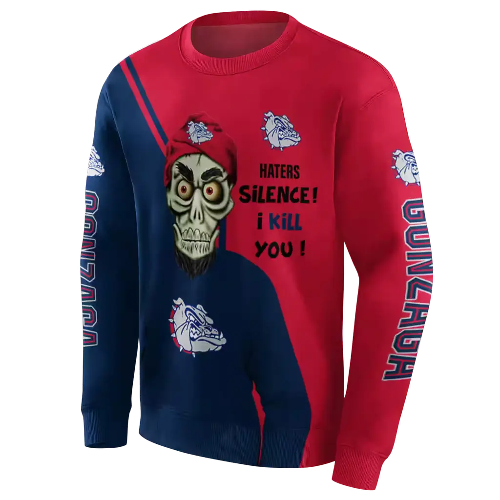 gonzaga bulldogs achmed skull blue hoodie new arrival gonzaga bulldogs achmed skull blue hoodie new arrival