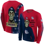 gonzaga bulldogs achmed skull blue hoodie best selling