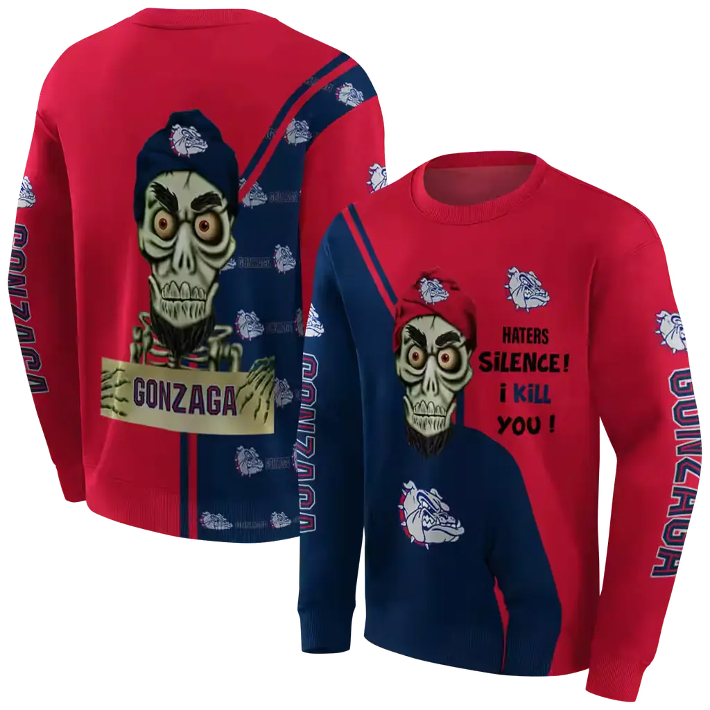 gonzaga bulldogs achmed skull blue hoodie premium grade gonzaga bulldogs achmed skull blue hoodie premium grade