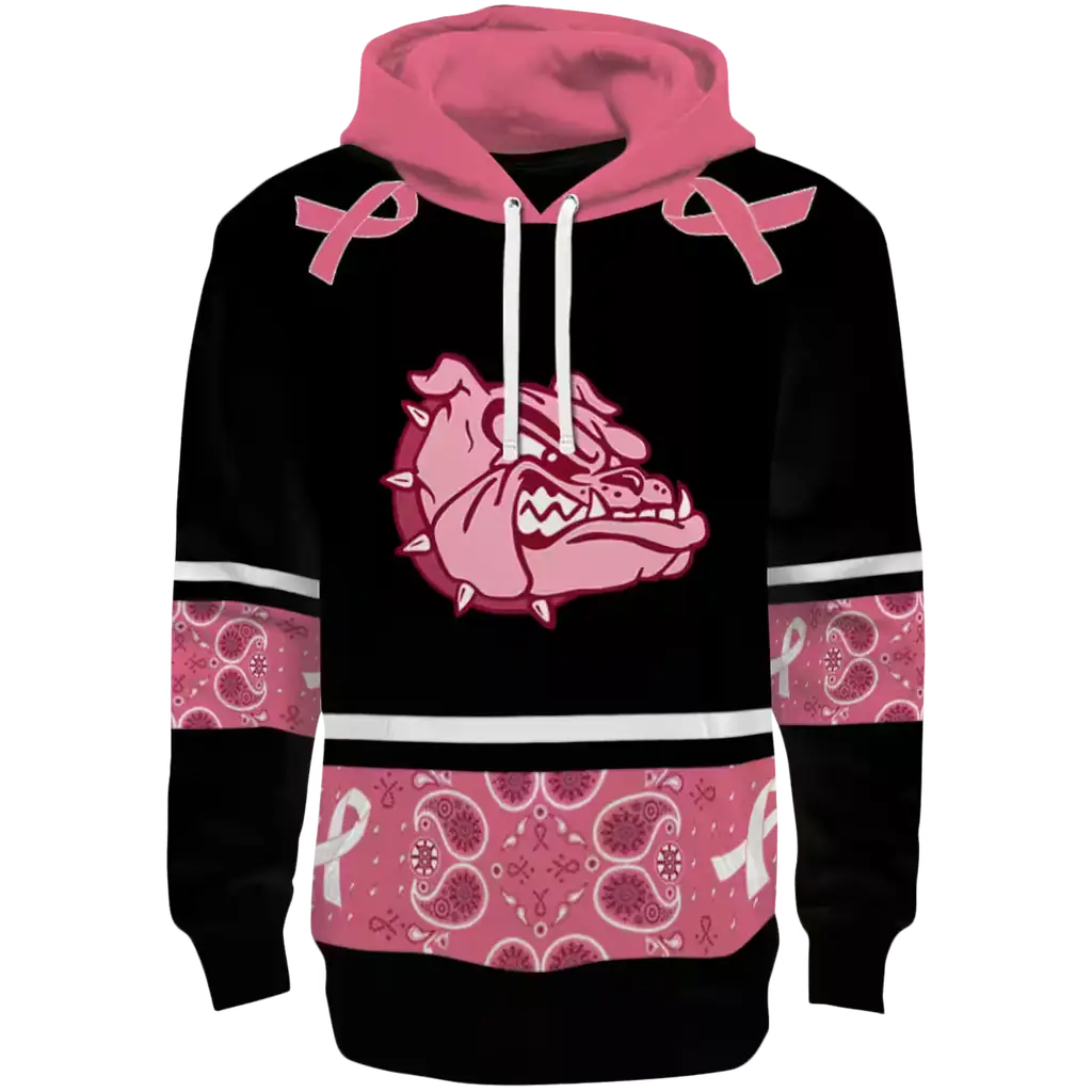 gonzaga bulldogs awareness ribbon black pink hoodie best selling gonzaga bulldogs awareness ribbon black pink hoodie best selling
