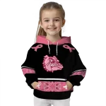gonzaga bulldogs awareness ribbon black pink hoodie best selling