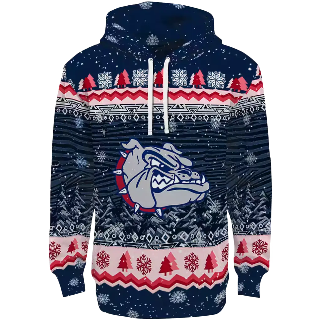 gonzaga bulldogs christmas trees blue hoodie best selling gonzaga bulldogs christmas trees blue hoodie best selling