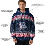gonzaga bulldogs christmas trees blue hoodie best selling