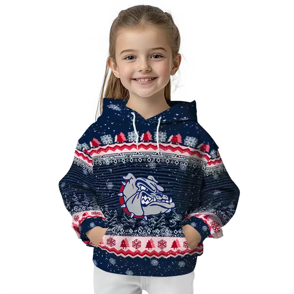 gonzaga bulldogs christmas trees blue hoodie top rated gonzaga bulldogs christmas trees blue hoodie top rated