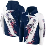 gonzaga bulldogs dynamic slash blue white hoodie best selling