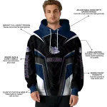 gonzaga bulldogs futuristic pattern blue black hoodie best selling