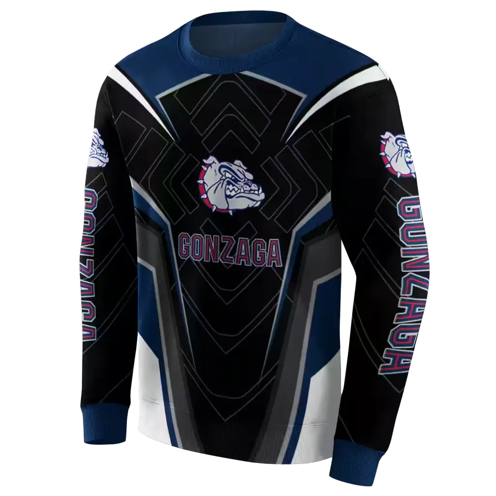 gonzaga bulldogs futuristic pattern blue black hoodie new arrival gonzaga bulldogs futuristic pattern blue black hoodie new arrival