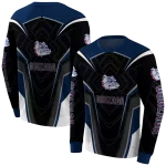 gonzaga bulldogs futuristic pattern blue black hoodie best selling