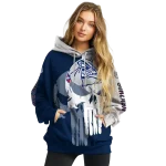 gonzaga bulldogs graphic punisher blue white hoodie best selling