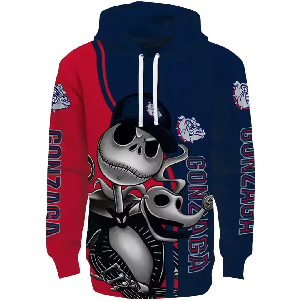 gonzaga bulldogs jack skellington blue hoodie best selling gonzaga bulldogs jack skellington blue hoodie best selling