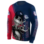 gonzaga bulldogs jack skellington blue hoodie best selling