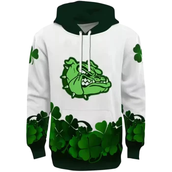 gonzaga bulldogs lucky motif white green hoodie best selling