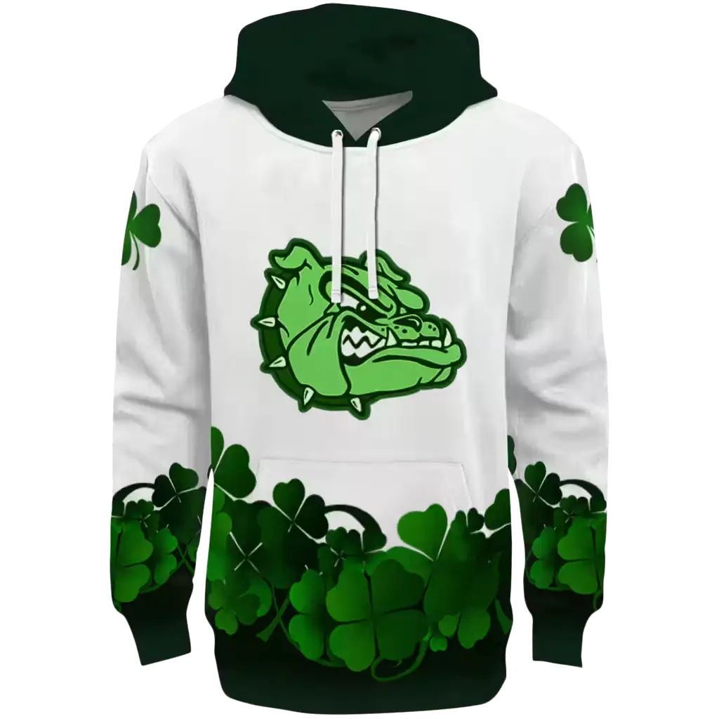 gonzaga bulldogs lucky motif white green hoodie best selling gonzaga bulldogs lucky motif white green hoodie best selling