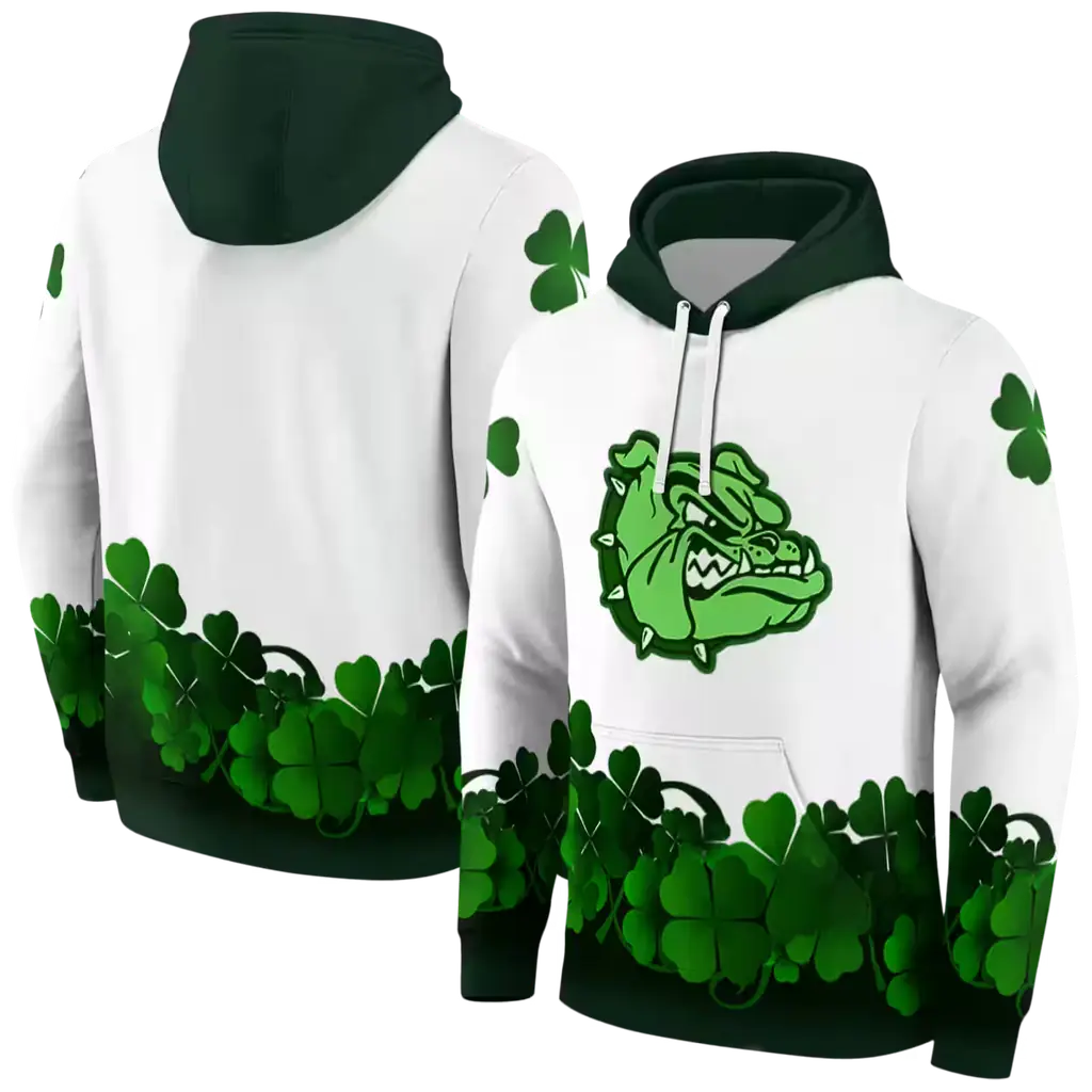 gonzaga bulldogs lucky motif white green hoodie fashion forward gonzaga bulldogs lucky motif white green hoodie fashion forward