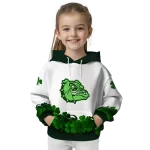 gonzaga bulldogs lucky motif white green hoodie best selling