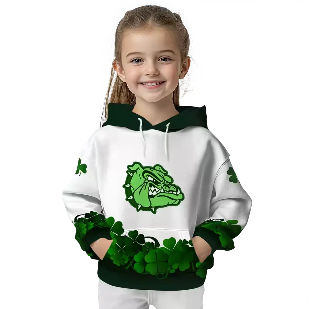 gonzaga bulldogs lucky motif white green hoodie top rated gonzaga bulldogs lucky motif white green hoodie top rated