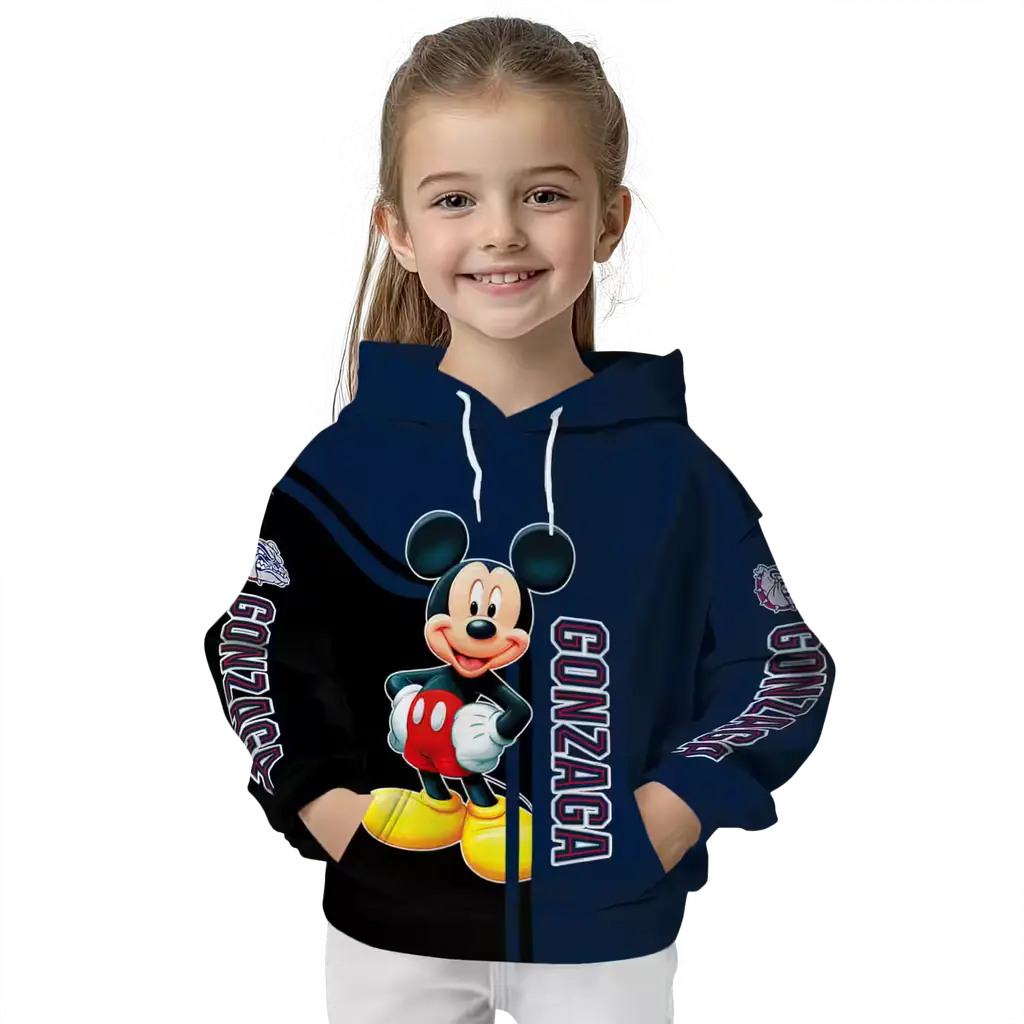 gonzaga bulldogs mickey mouse blue black hoodie top rated gonzaga bulldogs mickey mouse blue black hoodie top rated