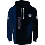 gonzaga bulldogs monogram pattern blue hoodie best selling