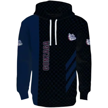 gonzaga bulldogs monogram pattern blue hoodie best selling