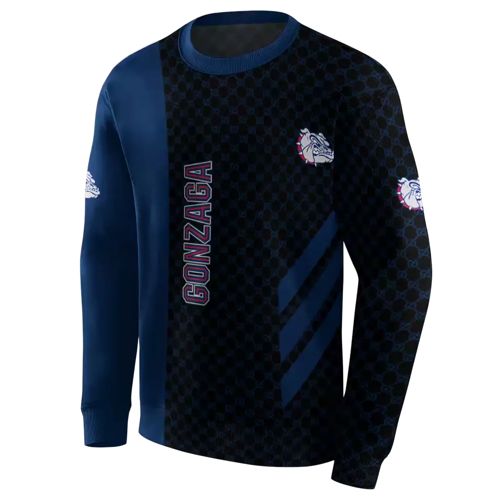 gonzaga bulldogs monogram pattern blue hoodie new arrival gonzaga bulldogs monogram pattern blue hoodie new arrival