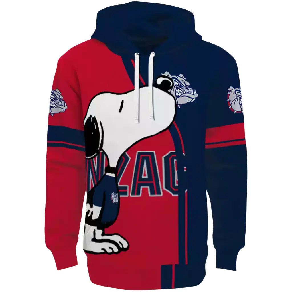 gonzaga bulldogs playful snoopy blue hoodie best selling gonzaga bulldogs playful snoopy blue hoodie best selling