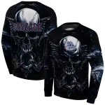 gonzaga bulldogs skull artwork blue black hoodie best selling