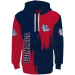 gonzaga bulldogs splatter effect blue hoodie best selling