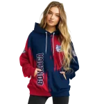 gonzaga bulldogs splatter effect blue hoodie best selling