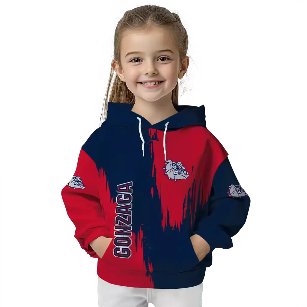 gonzaga bulldogs splatter effect blue hoodie top rated gonzaga bulldogs splatter effect blue hoodie top rated