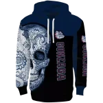 gonzaga bulldogs sugar skull blue black hoodie best selling