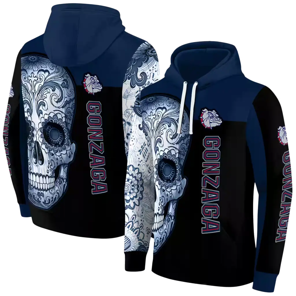 gonzaga bulldogs sugar skull blue black hoodie fashion forward gonzaga bulldogs sugar skull blue black hoodie fashion forward