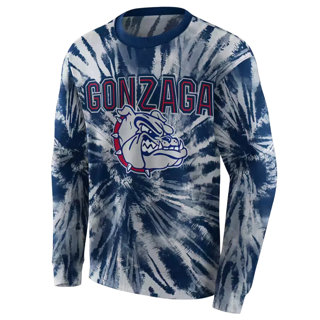 gonzaga bulldogs tie dye pattern blue hoodie new arrival gonzaga bulldogs tie dye pattern blue hoodie new arrival