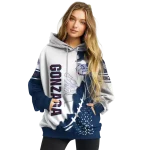 gonzaga bulldogs triangular pattern blue white hoodie best selling