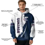 gonzaga bulldogs triangular pattern blue white hoodie best selling