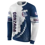 gonzaga bulldogs triangular pattern blue white hoodie best selling