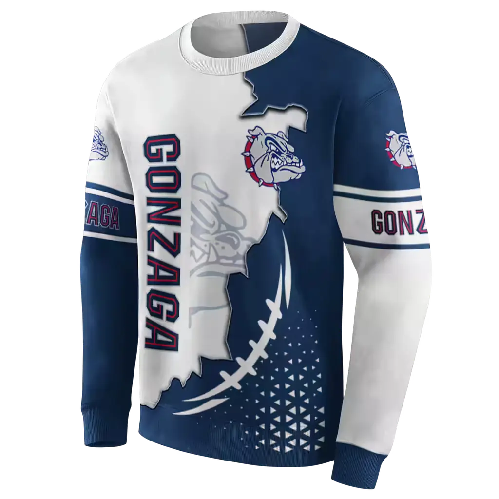 gonzaga bulldogs triangular pattern blue white hoodie new arrival gonzaga bulldogs triangular pattern blue white hoodie new arrival
