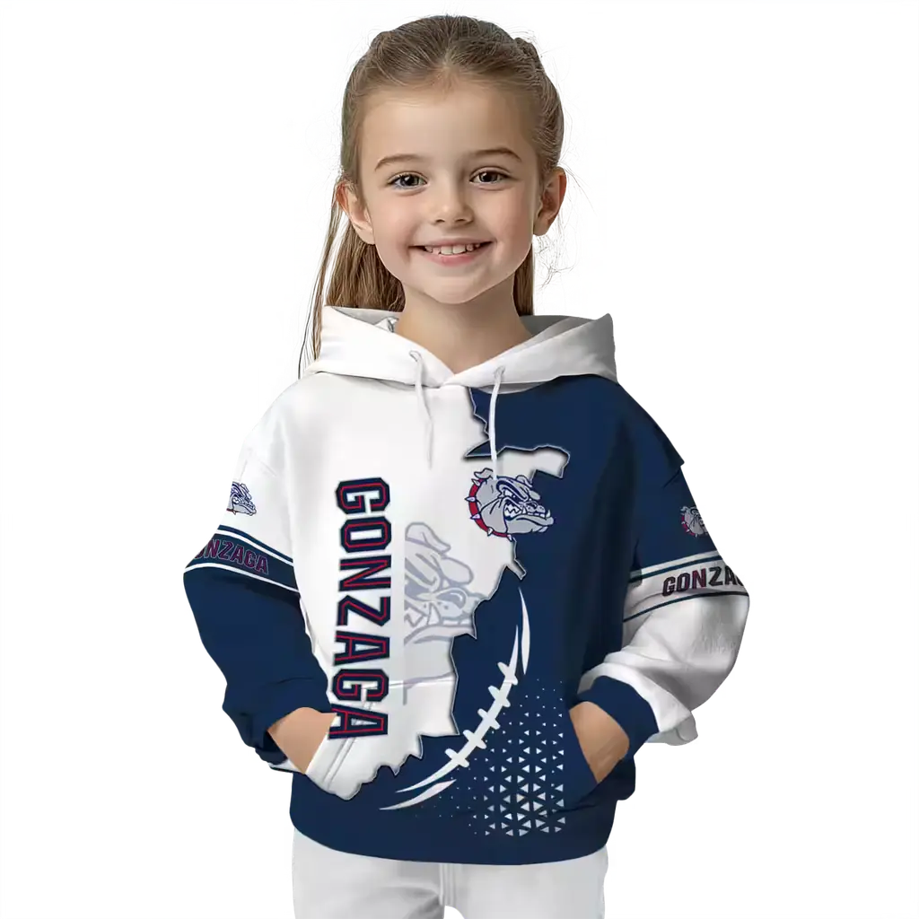 gonzaga bulldogs triangular pattern blue white hoodie top rated gonzaga bulldogs triangular pattern blue white hoodie top rated