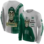 hawaii rainbow warriors achmed skull green hoodie best selling