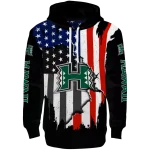 hawaii rainbow warriors american pride black hoodie best selling