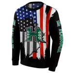 hawaii rainbow warriors american pride black hoodie best selling