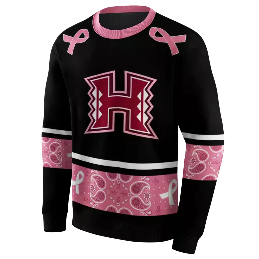 hawaii rainbow warriors awareness ribbon black pink hoodie new arrival hawaii rainbow warriors awareness ribbon black pink hoodie new arrival