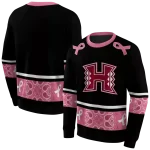 hawaii rainbow warriors awareness ribbon black pink hoodie best selling