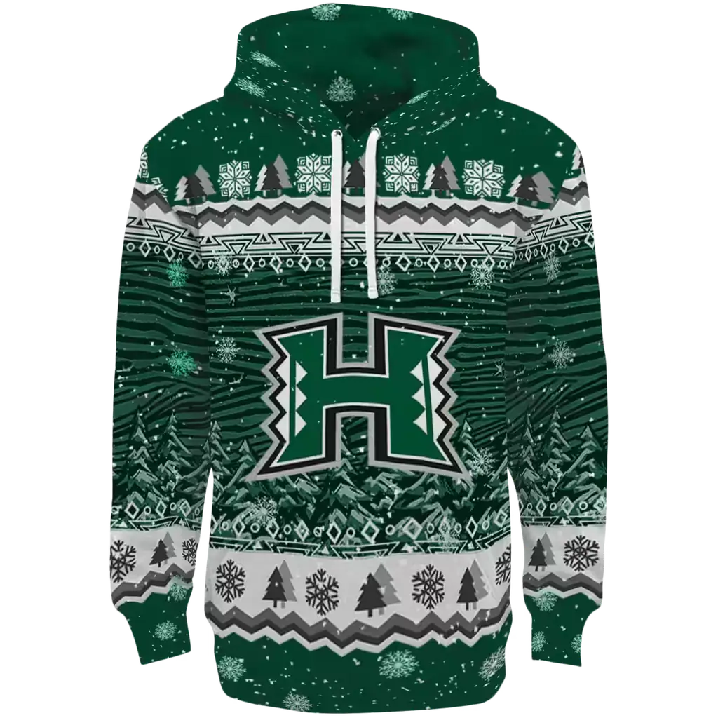 hawaii rainbow warriors christmas trees green hoodie best selling hawaii rainbow warriors christmas trees green hoodie best selling