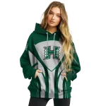 hawaii rainbow warriors concentric lines green black hoodie best selling