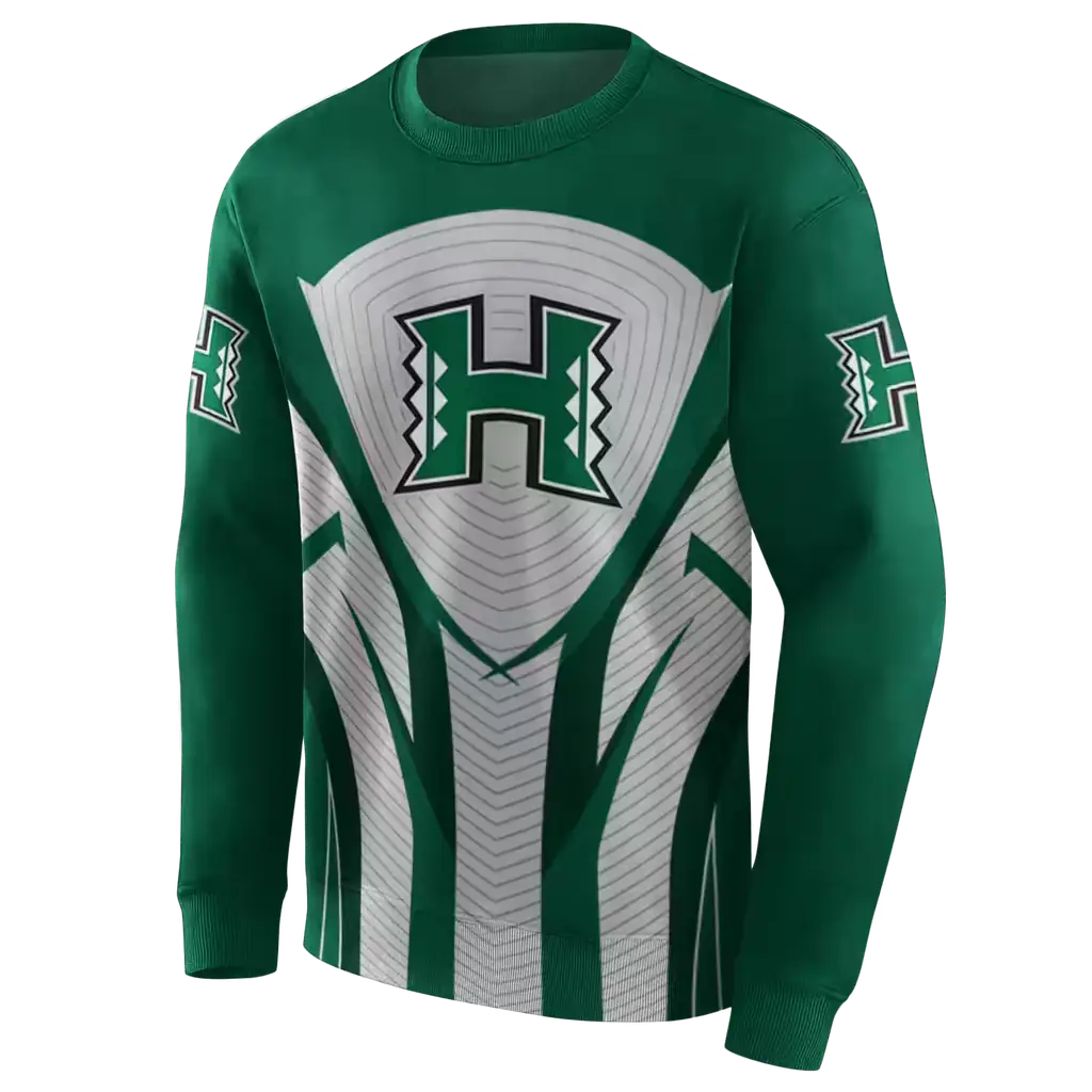 hawaii rainbow warriors concentric lines green black hoodie new arrival hawaii rainbow warriors concentric lines green black hoodie new arrival