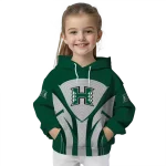 hawaii rainbow warriors concentric lines green black hoodie best selling