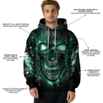 hawaii rainbow warriors demonic skull green black hoodie best selling