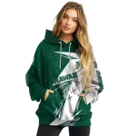 hawaii rainbow warriors dynamic slash green white hoodie best selling
