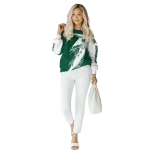 hawaii rainbow warriors dynamic slash green white hoodie best selling